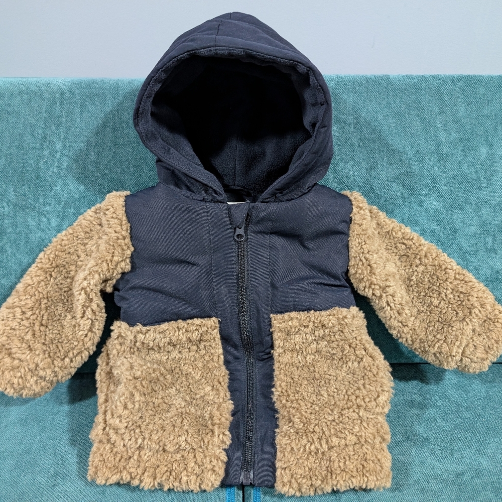 Miles the label 12 month Fleece lined jacket